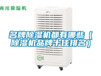 企業(yè)新聞名牌除濕機(jī)都有哪些（除濕機(jī)品牌十佳排名）
