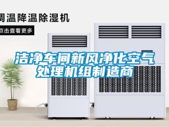 企業(yè)新聞潔凈車間新風(fēng)凈化空氣處理機組制造商