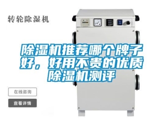 行業新聞除濕機推薦哪個牌子好，好用不貴的優質除濕機測評