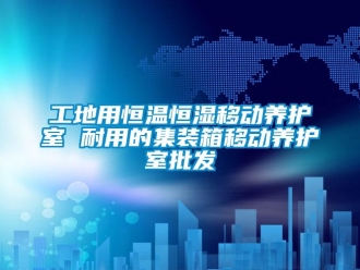 知識百科工地用恒溫恒濕移動養護室 耐用的集裝箱移動養護室批發