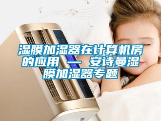 企業(yè)新聞濕膜加濕器在計(jì)算機(jī)房的應(yīng)用 — 安詩(shī)曼濕膜加濕器專(zhuān)題