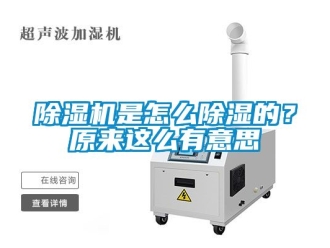 行業新聞除濕機是怎么除濕的？原來這么有意思