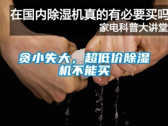 知識(shí)百科貪小失大，超低價(jià)除濕機(jī)不能買