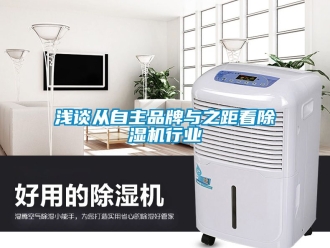 企業(yè)新聞淺談從自主品牌與之距看除濕機(jī)行業(yè)