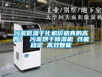 企業新聞污泥低溫干化機價格真的高嗎？ 污泥烘干除濕機 性能穩定 高效智能