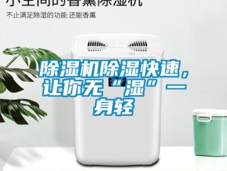 企業(yè)新聞除濕機(jī)除濕快速，讓你無“濕”一身輕