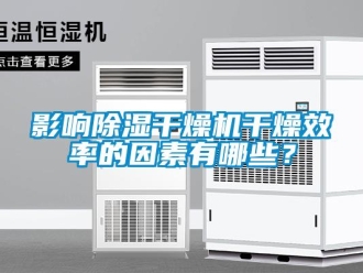 知識百科影響除濕干燥機(jī)干燥效率的因素有哪些？