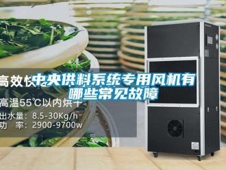 知識百科中央供料系統(tǒng)專用風機有哪些常見故障