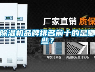 企業新聞除濕機品牌排名前十的是哪些？