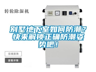 企業(yè)新聞別墅地下室如何防潮？快來解鎖正確防潮姿勢吧！