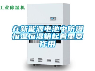 知識(shí)百科在新能源電池中防爆恒溫恒濕箱起著重要作用