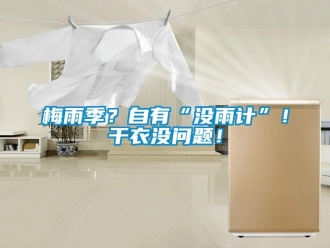 常見問題梅雨季？自有“沒雨計”！干衣沒問題！