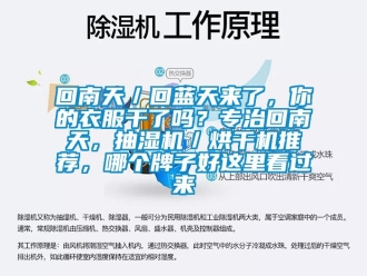 企業新聞回南天／回藍天來了，你的衣服干了嗎？專治回南天，抽濕機／烘干機推薦，哪個牌子好這里看過來