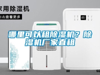 企業(yè)新聞哪里可以租除濕機？除濕機廠家直租