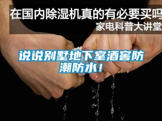 企業新聞說說別墅地下室酒窖防潮防水！