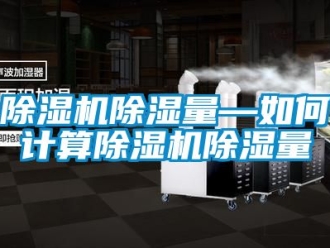 企業(yè)新聞除濕機除濕量—如何計算除濕機除濕量