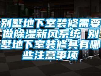 企業(yè)新聞別墅地下室裝修需要做除濕新風系統(tǒng) 別墅地下室裝修具有哪些注意事項