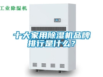 企業新聞十大家用除濕機品牌排行是什么？
