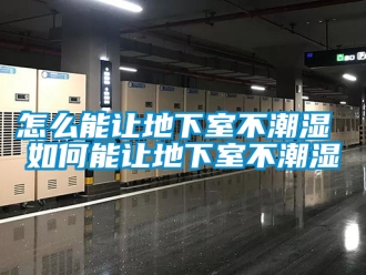 企業新聞怎么能讓地下室不潮濕 如何能讓地下室不潮濕