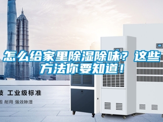 企業新聞怎么給家里除濕除味？這些方法你要知道！