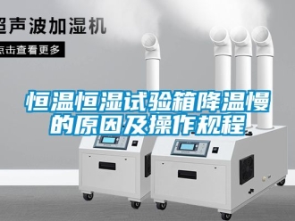 知識百科恒溫恒濕試驗(yàn)箱降溫慢的原因及操作規(guī)程