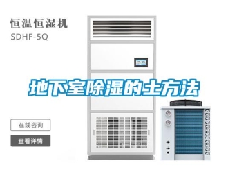 企業(yè)新聞地下室除濕的土方法